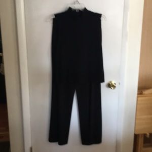 Ann Taylor sleeveless rayon spandex pant set